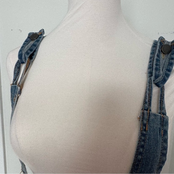 VTG overalls Denim Dress coastal cowgirl country western festival gardening S - Picture 8 of 8